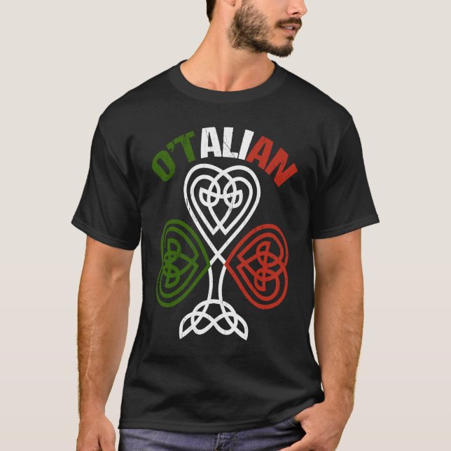 Camiseta O'talian Italian Irish Relationship Ireland St Pat (Frente)