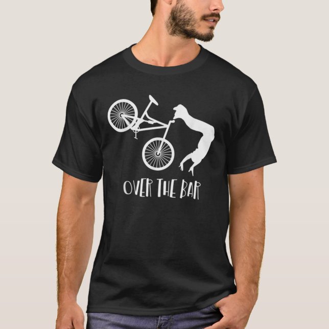 Camiseta OTB Sobre A Bicicleta Engraçada De Montanha Bar (Frente)
