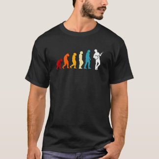 Camiseta Ótima Ideia de Presente da Evolução do Banjo Músic