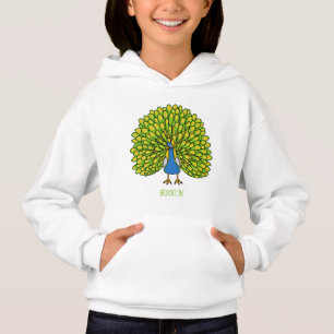 Camiseta Ótima ilustração de pássaro pavão brilhante