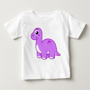 Camiseta Ótima Ilustração De Um Dinossauro Brontossauro.
