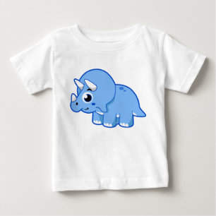 Camiseta Ótima Ilustração De Um Dinossauro Tricerátopo.