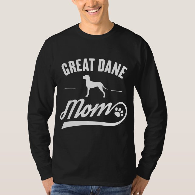 Camiseta Ótima Mãe Dane - Proprietária De Cachorro (Frente)