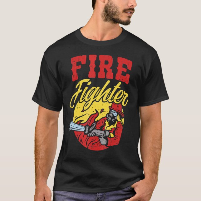 Camiseta Ótima mangueira de bombeiro presente (Frente)