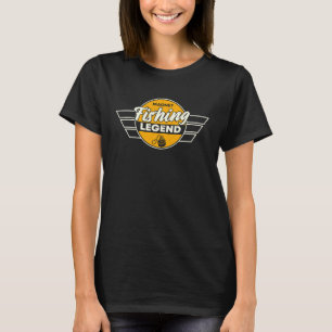 Camiseta Ótima Roupa de Lenda de Pesca de Ímã Sujo Pescador