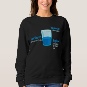 Camiseta Otimista Copo Meio Cheio Pessimista Copo Meio Vazi