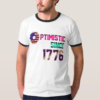 Camiseta Otimista desde 1776 Bandeira dos Estados Unidos 4 