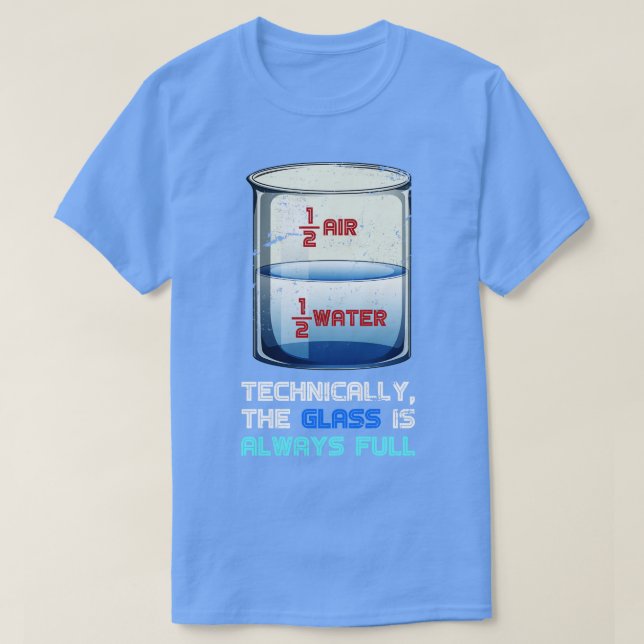 Camiseta Otimista Física Engraçada (Frente do Design)