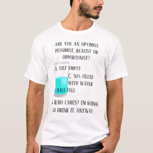 Camiseta Otimista Presidente Realista Oportunista Engraçad