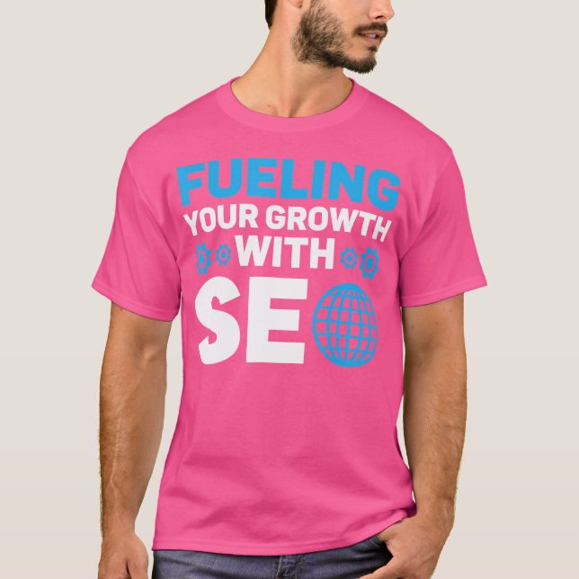 Camiseta Otimização de mecanismos de busca Trabalho de mark (Frente)