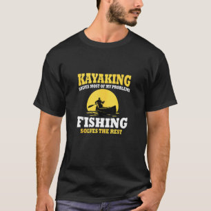 Camiseta Ótimo Caiaque e Pesca Canoagem Caiaque