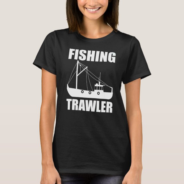 Camiseta Ótimo Conjunto de Arrasto de Pesca Para Pescadores (Frente)