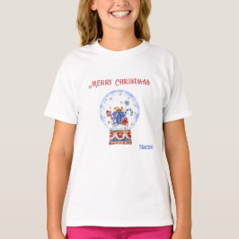 Camiseta ÓTIMO! Cores do nome de Natal Merry, Juventude XS 