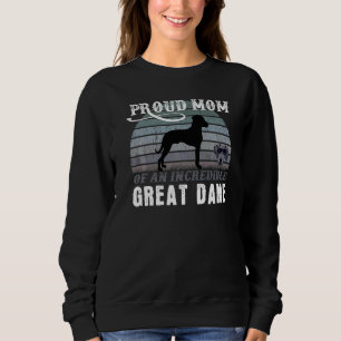 Camiseta Ótimo Dane Mãe Eu Adoro Grandes Daninhos Cachorros