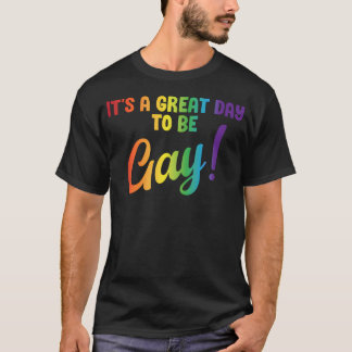 Camiseta Ótimo Dia Para Ser Orgulho Gay Festa Lésbica Queer