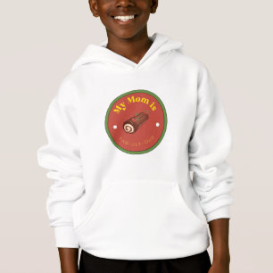 Camiseta ÓTIMO! Hoodie De Pulante De Crianças... Minha Mãe 