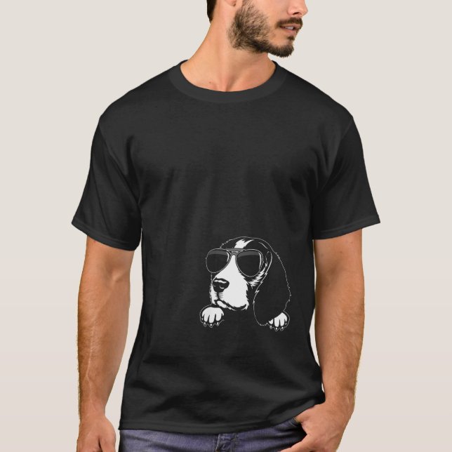 Camiseta Ótimo presente de Natal Beagle muito fixe (Frente)