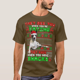 Camiseta Ótimos Papais noeis De Dane Xmas Que Vêm Quando Vo