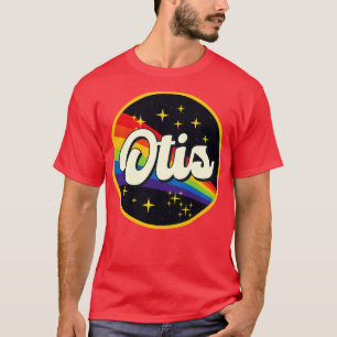 Camiseta Otis Rainbow No Estilo De Vintagem Espacial