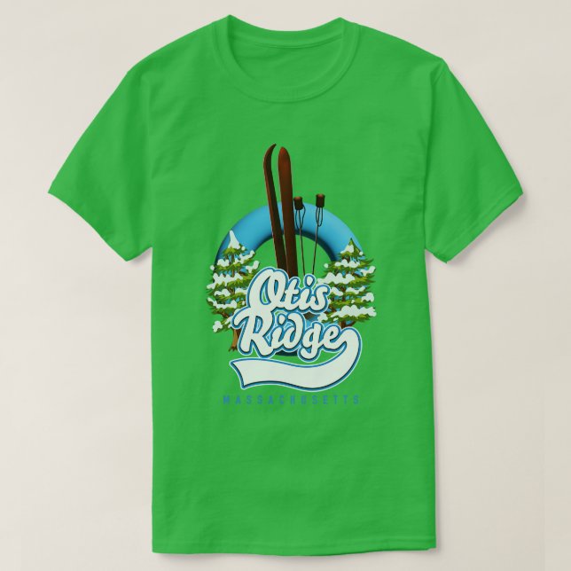 Camiseta Otis Ridge Massachusetts ski (Frente do Design)