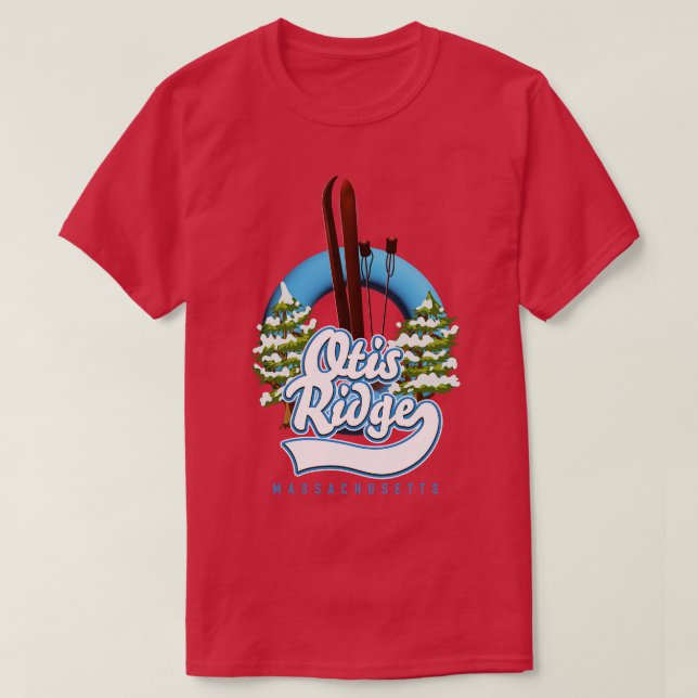 Camiseta Otis Ridge Massachusetts ski (Frente do Design)