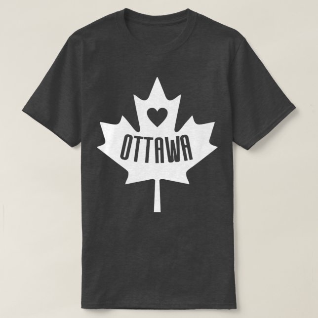 Camiseta Ottawa Canadá (Frente do Design)