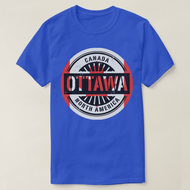 Camiseta Ottawa do Canadá (Frente do Design)