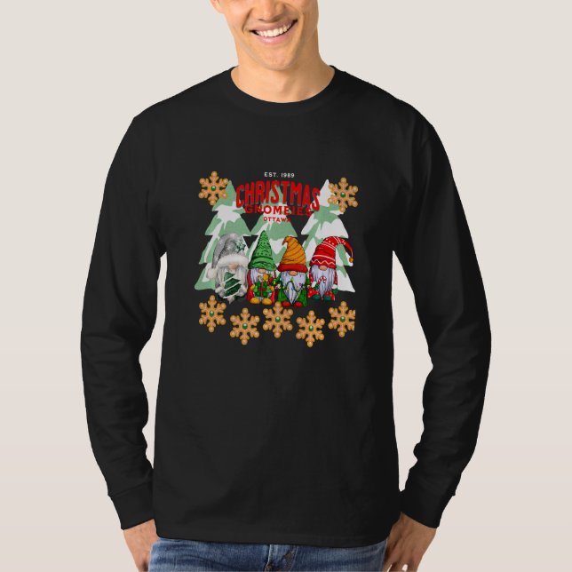 Camiseta Ottawa My Gnomies Matching Family Christmas Gnome  (Frente)