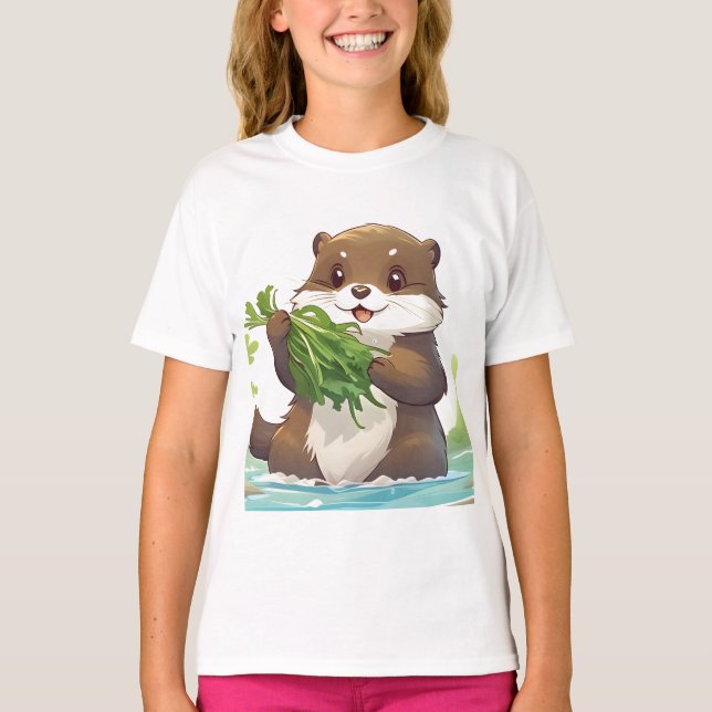 Camiseta Otter Adorável (Frente)