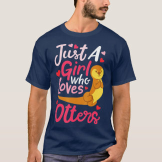 Camiseta Otter Apenas uma Menina que ama Otters - 5