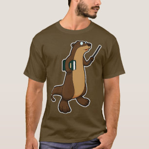 Camiseta Otter como Professora com Ponteiro de Livro