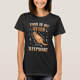 Camiseta Otter Dormindo Lontra Mar Otter Otter