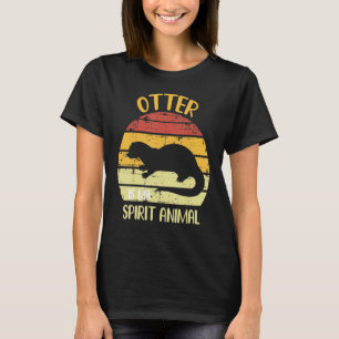 Camiseta Otter É Minha Espírito Animal Cuja Lama É