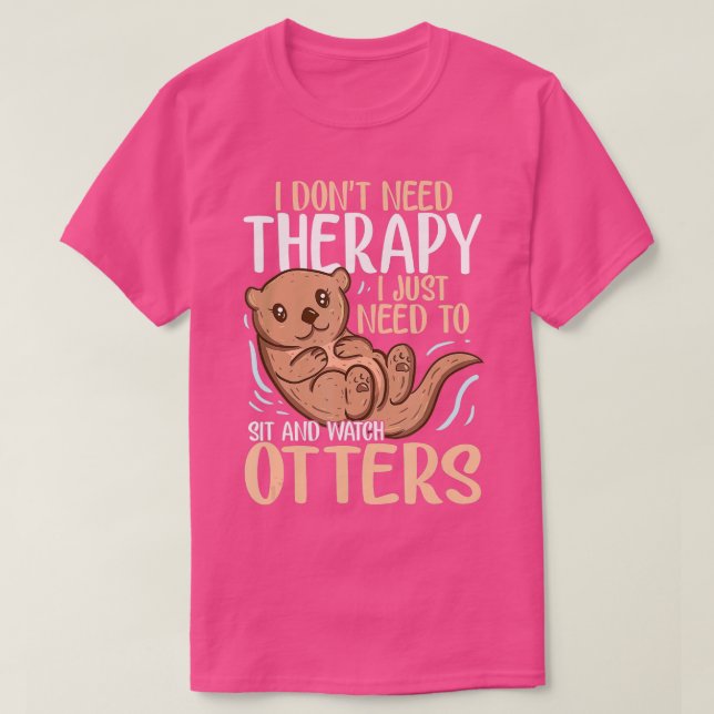 Camiseta Otter  Gift for Sea Otter Ferret Fish otter Animal (Frente do Design)