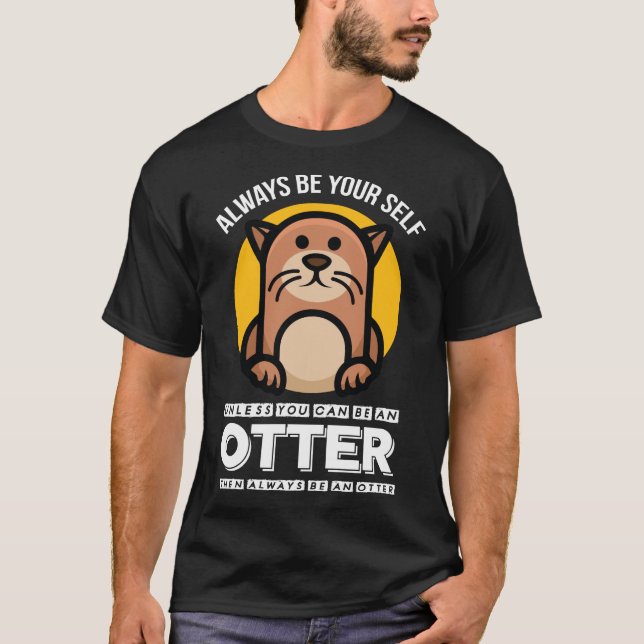 Camiseta Otter Icon - Engraçado costeiro dizendo (Frente)