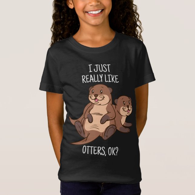 Camiseta Otter Lover Women Sea Otter Gift para Homens (Frente)