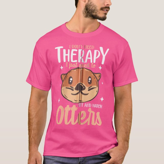 Camiseta Otter Para Peixes Ferredos De Longa Distância (Frente)