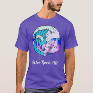 Camiseta Otter Rock OU Japonês Paint Geométrico Orca Killer