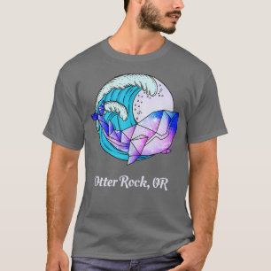 Camiseta Otter Rock OU Japonês Paint Geométrico Orca Killer
