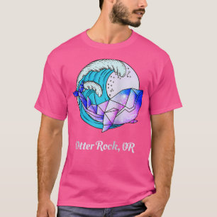 Camiseta Otter Rock OU Japonês Paint Geométrico Orca Killer