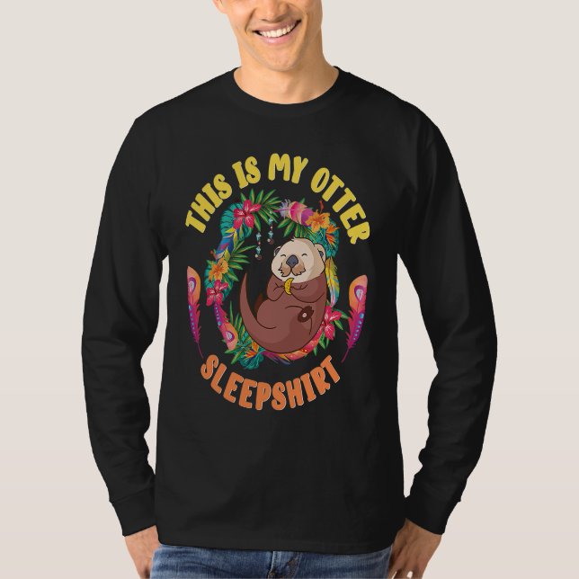 Camiseta Otter Sleeping Otter Sea Otter  Otter Sleep (Frente)