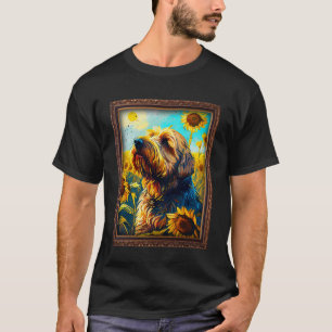 Camiseta Otterhound Pintando Flor De Girassol Mãe Mulheres 