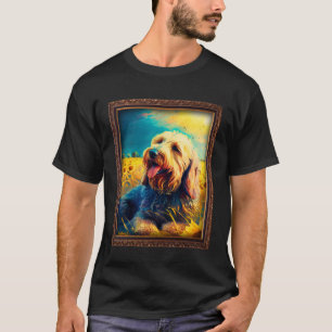 Camiseta Otterhound Pintando Flor De Girassol Mãe Mulheres 