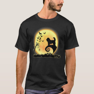 Camiseta Otterhound Scary And Moon Dog Falloween Costume