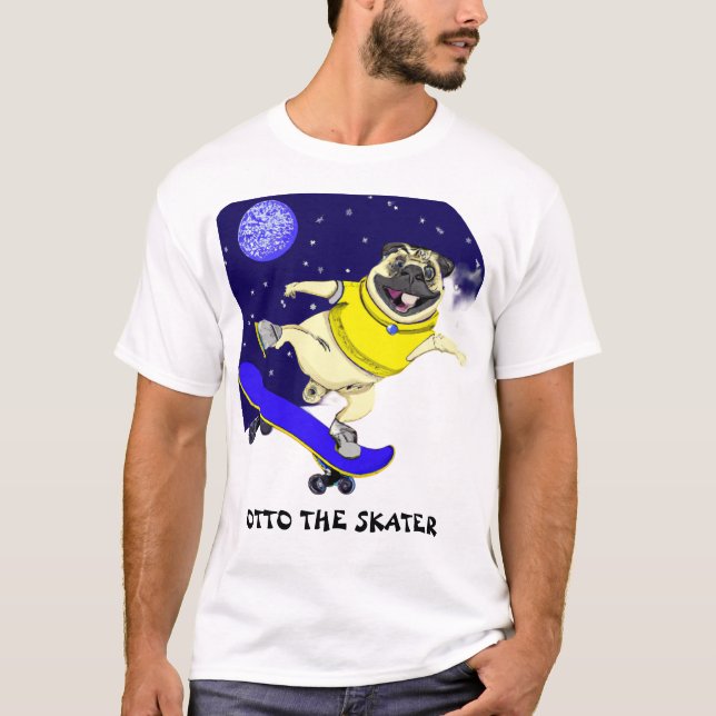 Camiseta Otto el Skater, Roba Miradas, Sonrisas por Doquier (Frente)