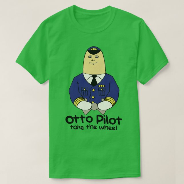 Camiseta Otto Pilot leva a roda (Frente do Design)