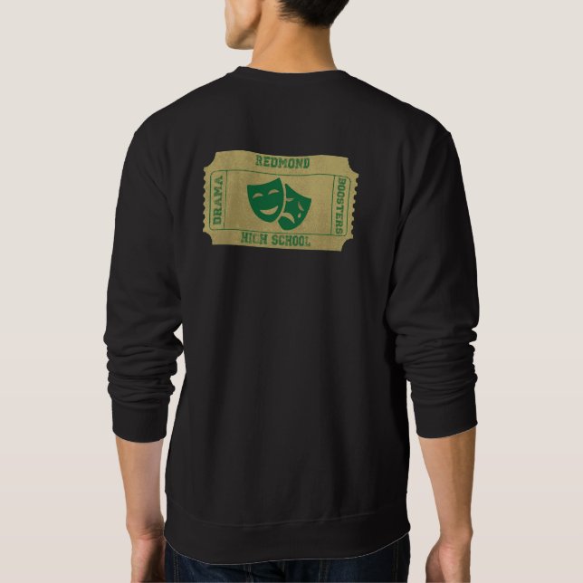 Camiseta ou Sweatshirt com Design de Bilhete (Verso)