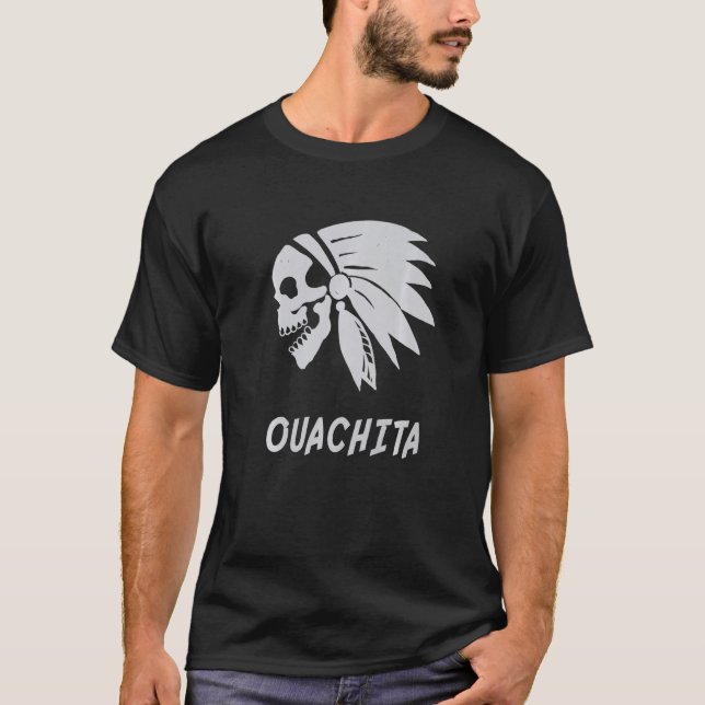 Camiseta Ouachita Native American Indian Born Freedom Evil  (Frente)