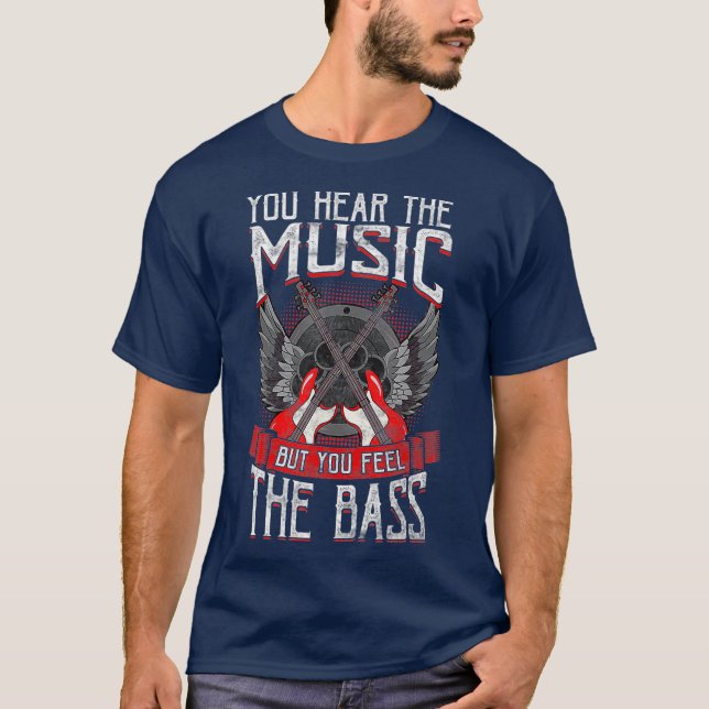 Camiseta Ouça a música sentir o presente do assoprador (Frente)