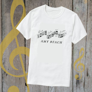 Camiseta Ouça Amy Beach Best Classical Music Composer